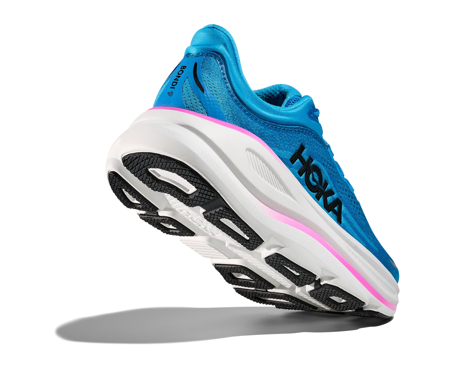 HOKA WOMEN'S BONDI 9 SKYWARD BLUE/NEON FUSCHIA